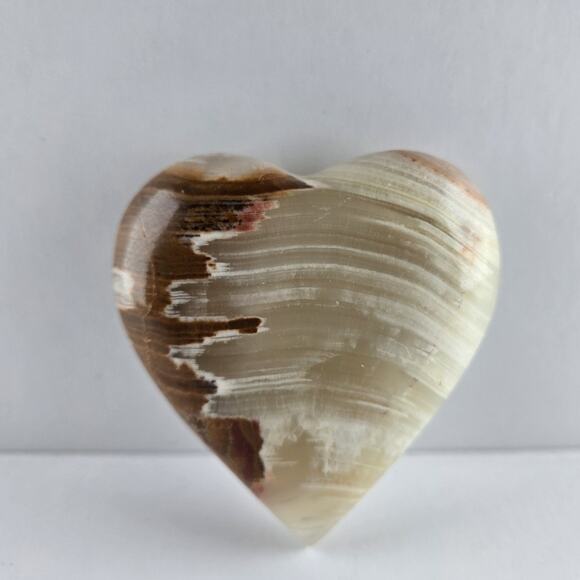 Unbranded Other - 3" Polished Agate Granite Stone Heart Paperweight